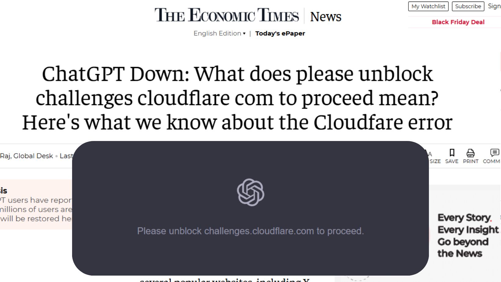 You are currently viewing Why ChatGPT and Half the Internet Broke Today: Explaining the Cloudflare Outage and That Weird Error Message