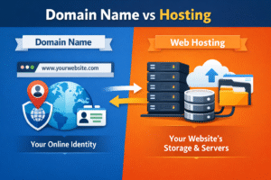 Domain Name Vs Hosting — What’s the Difference?