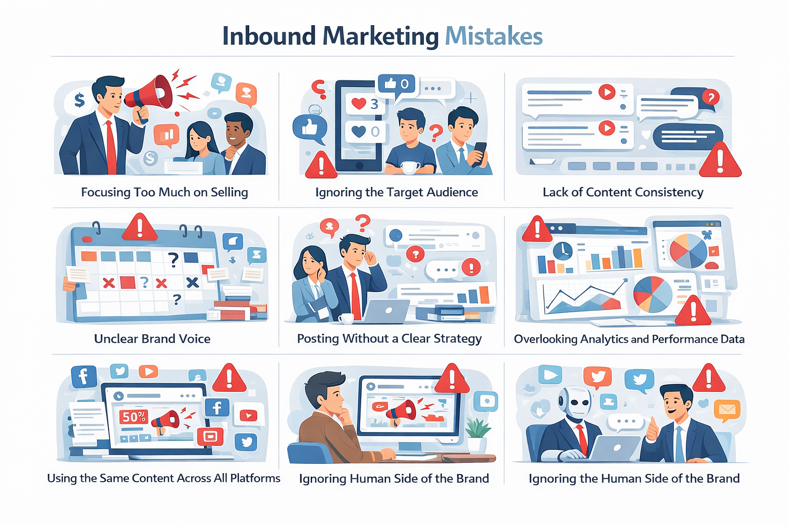 You are currently viewing Top Social Media Mistakes Brands Make in Inbound Marketing
