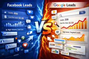 Why Facebook Leads Are Cheaper Than Google Leads