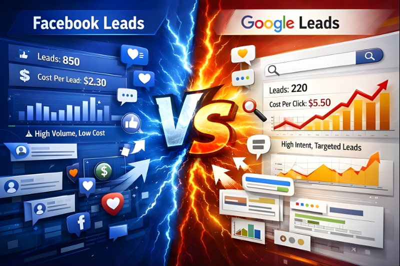 You are currently viewing Why Facebook Leads Are Cheaper Than Google Leads