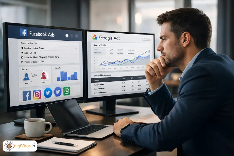 You are currently viewing Facebook Ads vs Google Ads for Business Owners