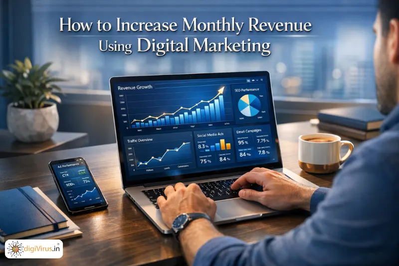 You are currently viewing How to Increase Monthly Revenue Using Digital Marketing